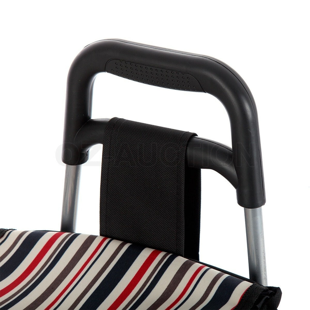 Waterproof Foldable Grocery Cart – Nylon Basket with Wheels