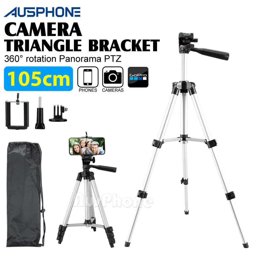 Universal Telescopic Camera Tripod Stand with Phone Mount