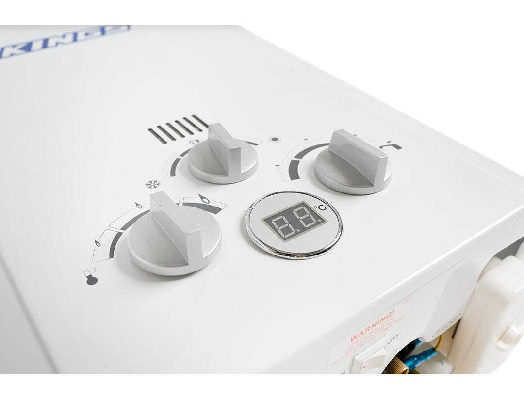 Kings Portable Gas Hot Water System | Camping Shower Water Heater | Tankless