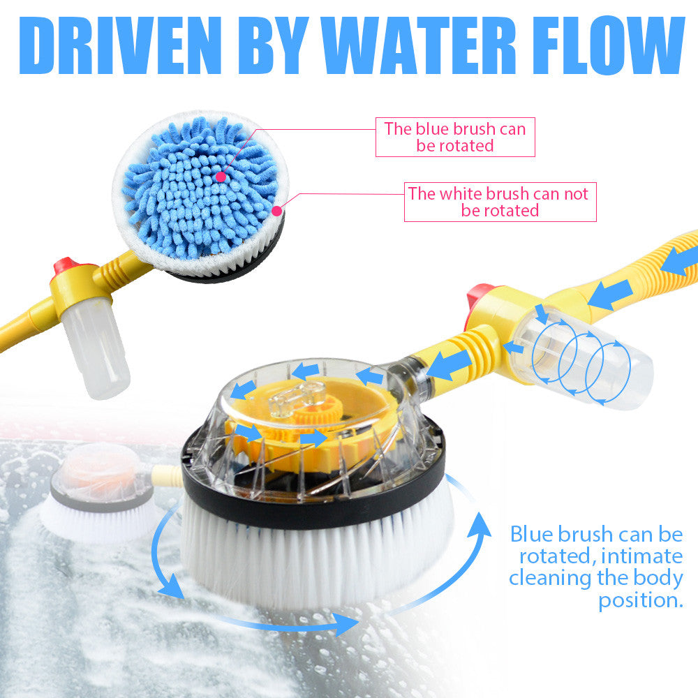 Car Pressure Washer Brush – Rotating Vehicle Cleaning Sponge Tool