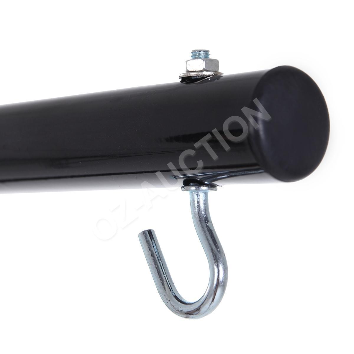 162cm Black Iron Tube Bird Cage Hanger Stand with 3-Leg Support