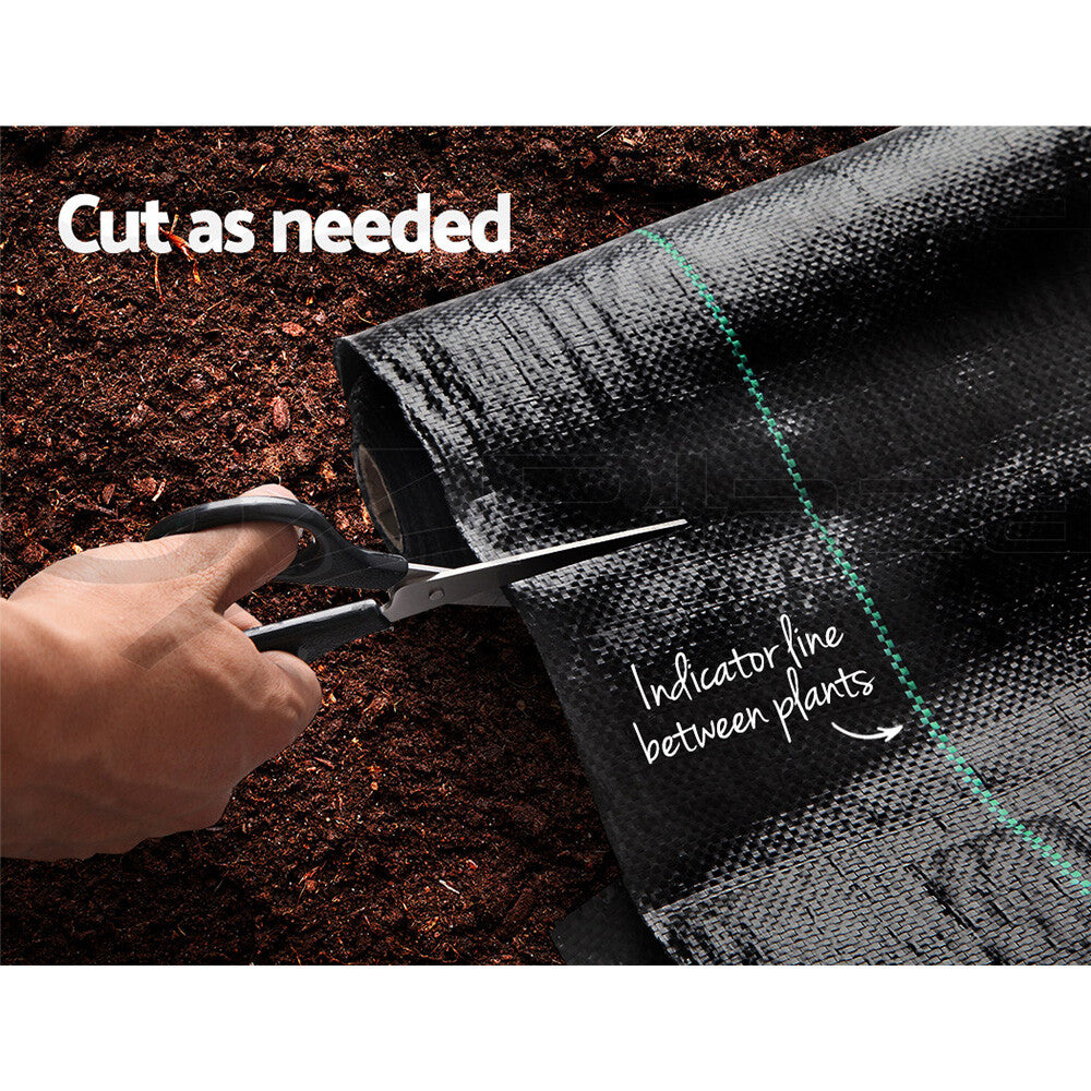 Weed Mat 0.915x100m Woven Fabric Garden Plant Control