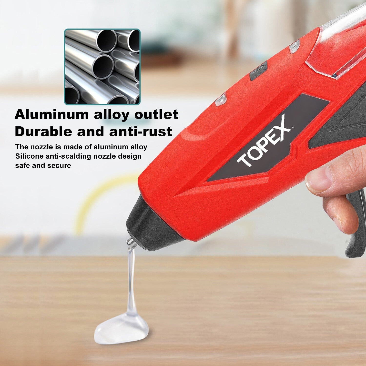 4V Cordless Glue Gun – Hot Melt with 15 Premium Sticks