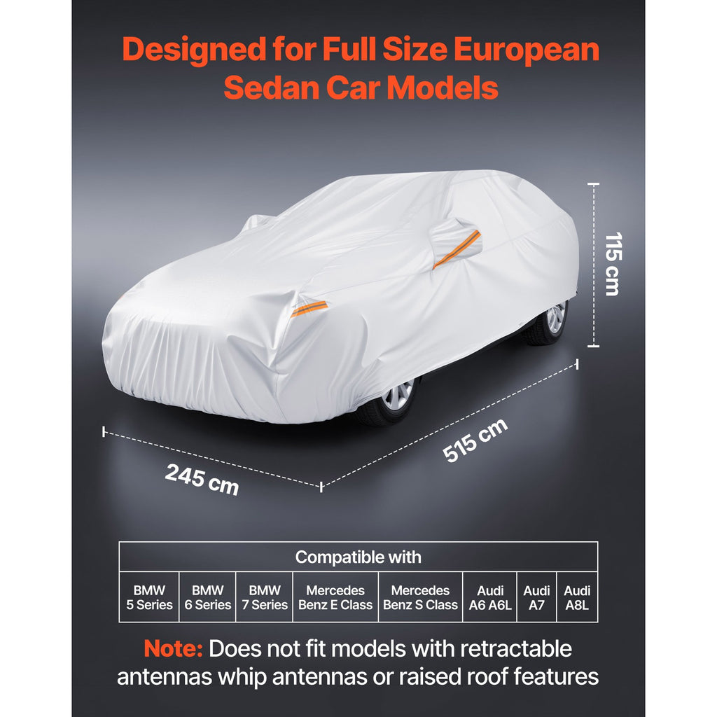 Uimoso Protective Car Cover for Full-Size European Sedans - Weather Resistant