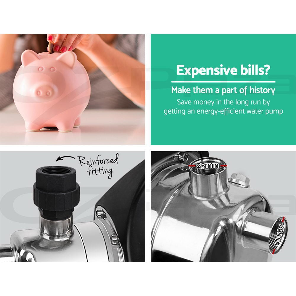 800W Garden Water Pump High Pressure Irrigation Tank Rain