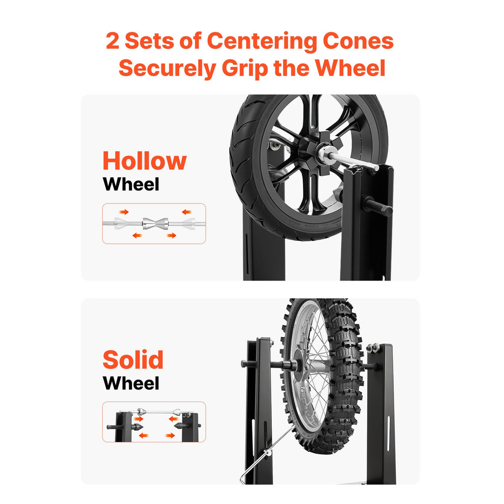 Uimoso Motorcycle Wheel Balancer and Tire Stand with 40 kg Load Capacity