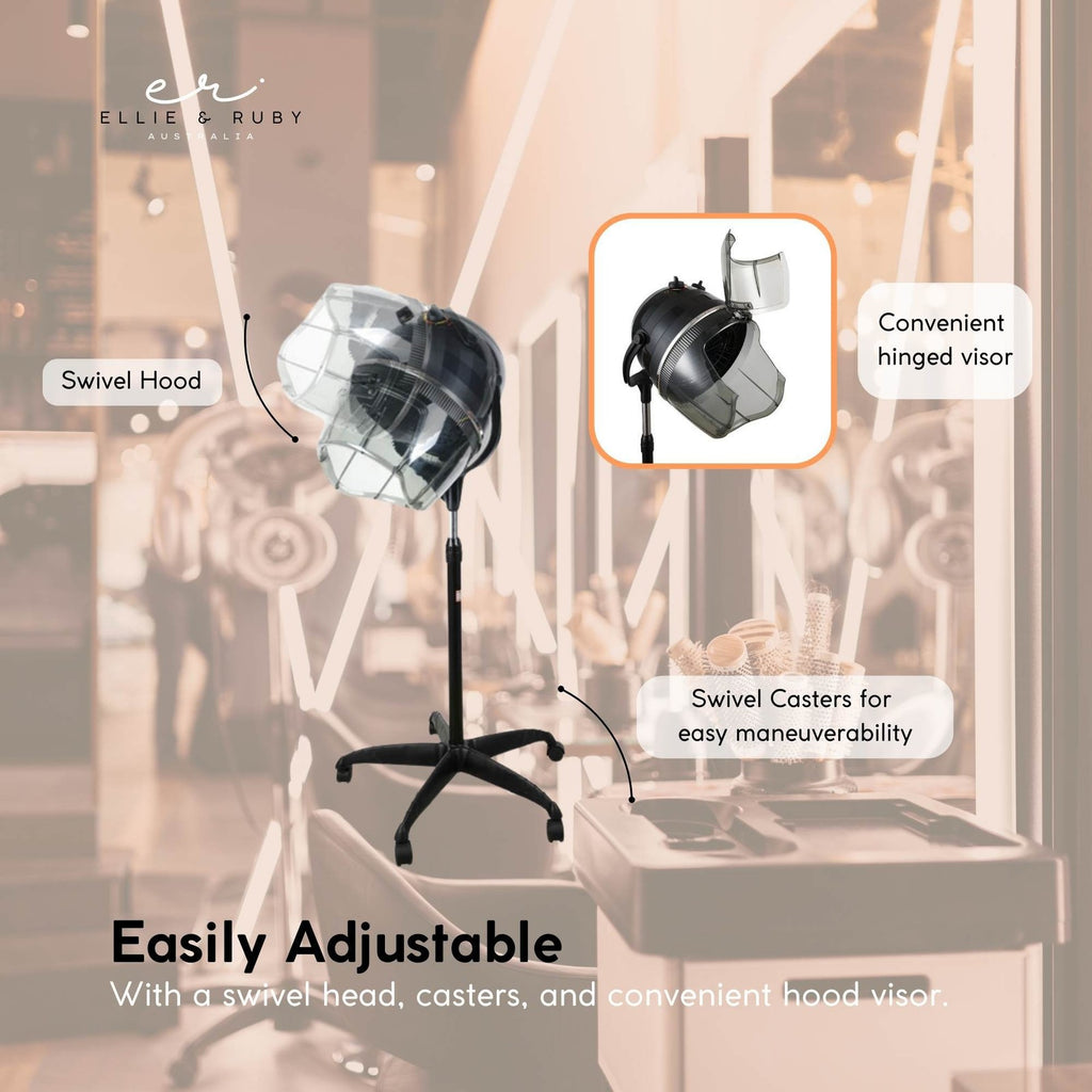 Ellie & Ruby Adjustable Hair Dryer Hood Bonnet Salon Model