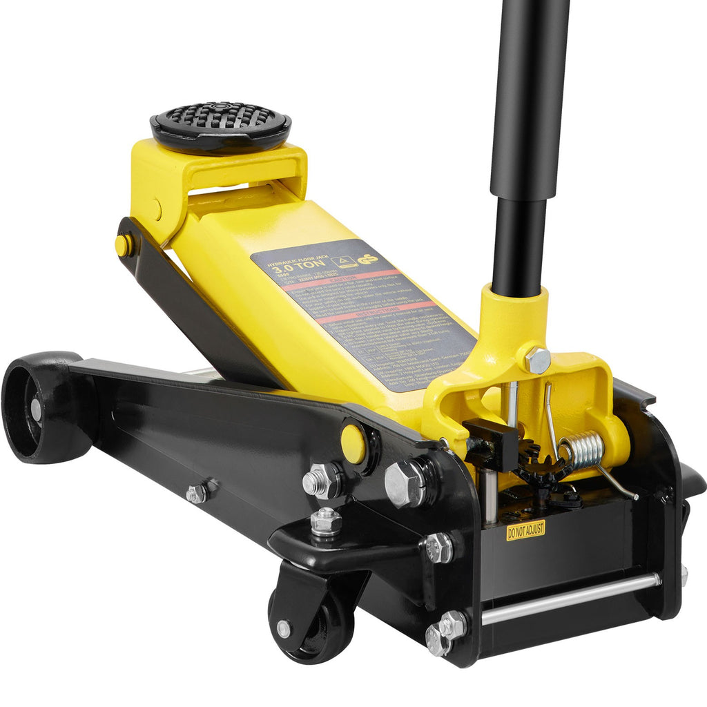 Uimoso Low Profile Floor Jack 3 Ton Heavy Steel Single Piston Hydraulic Pump