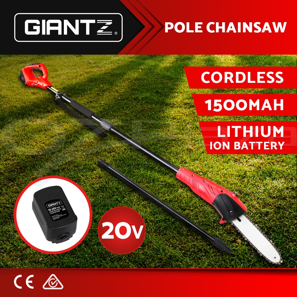 20V Cordless Pole Chainsaw Lithium Battery Electric Pruner