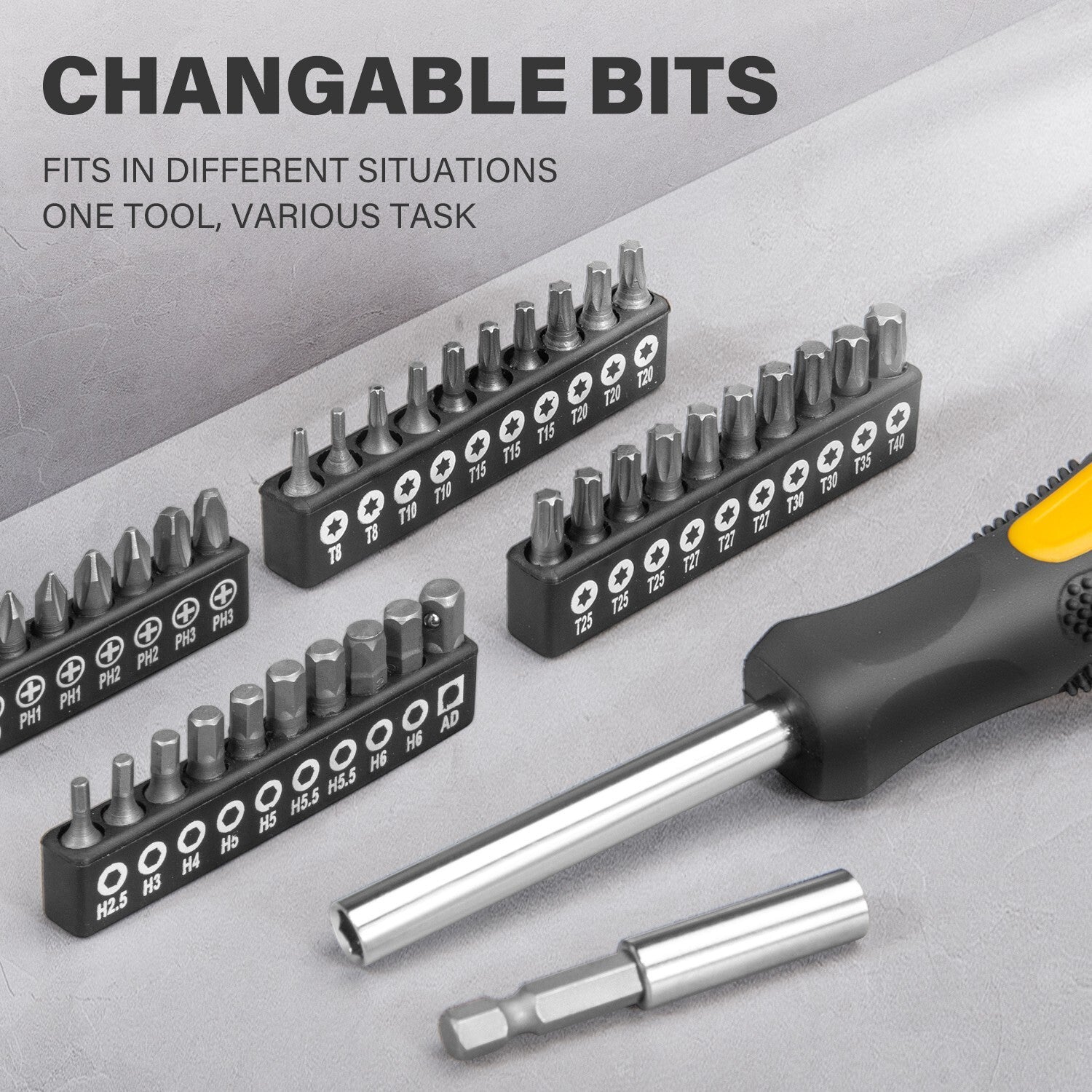 80pc Hand Tool Set – Household Kit with Hammer, Pliers & Knife