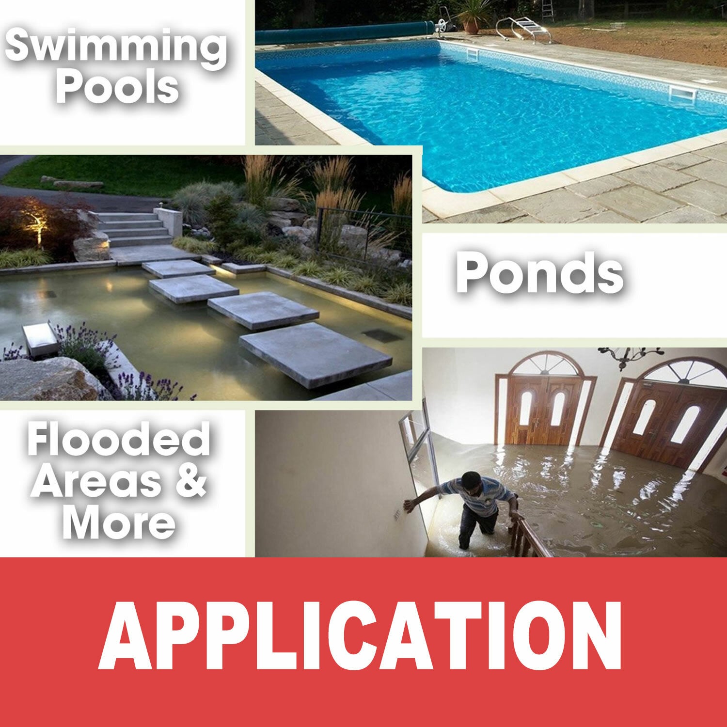 750W Submersible Dirty Water Pump – Pool, Pond, Flood Cleaning