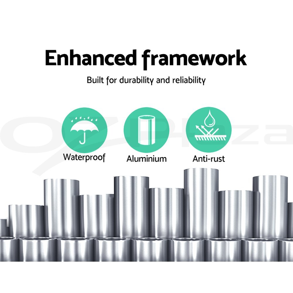 Retractable Awning Folding Arm Sunshade Pearl Grey