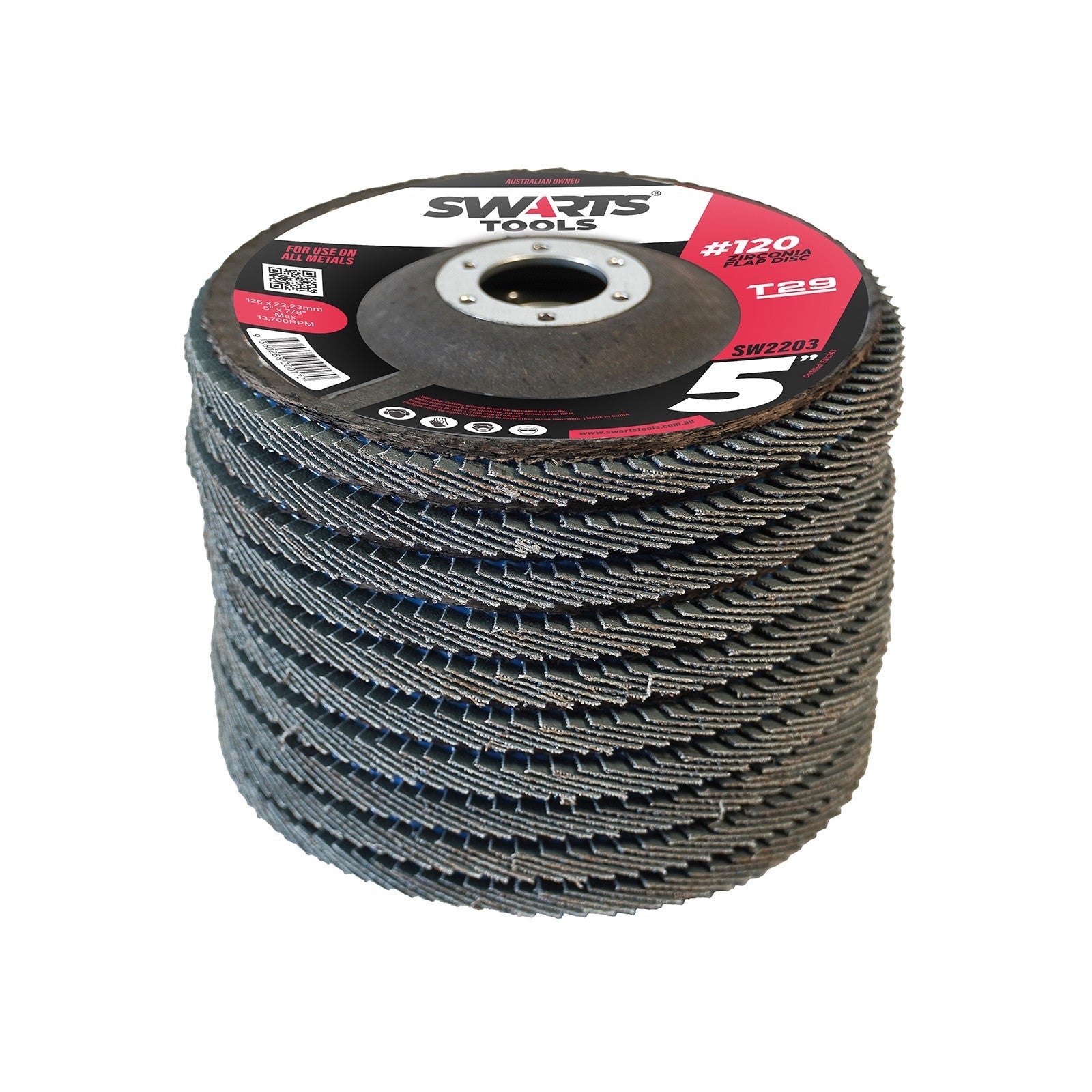 5" 125mm Zirconia Flap Disc – Grinder Sanding Disk for Metal