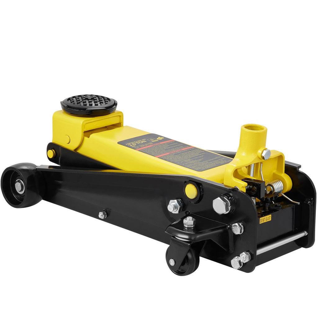 Uimoso Low Profile Floor Jack 3 Ton Heavy Steel Single Piston Hydraulic Pump