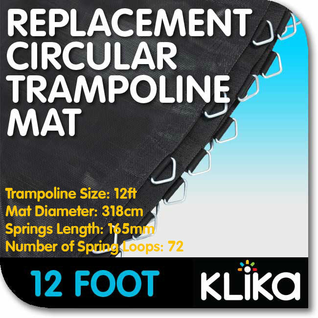 12ft Trampoline Mat Round Replacement Outdoor Trampolines