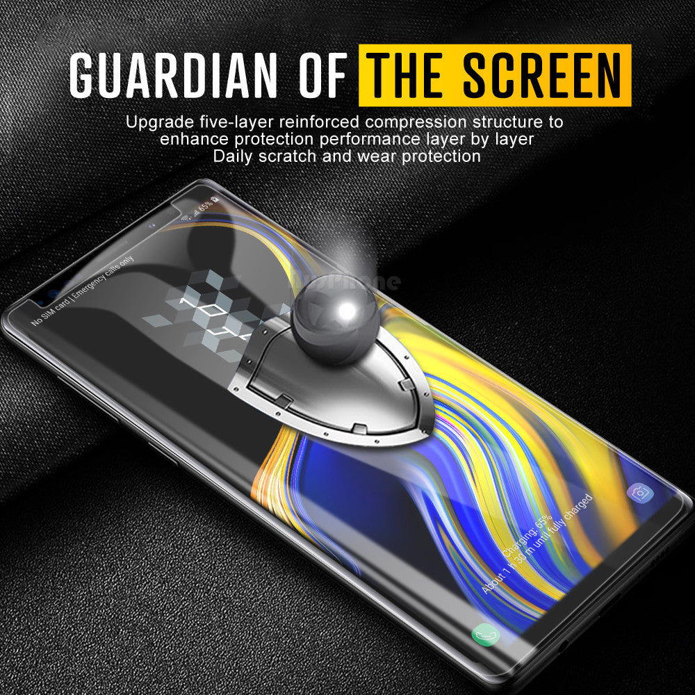 NUGLAS Full Coverage Tempered Glass Screen Protector for Samsung
