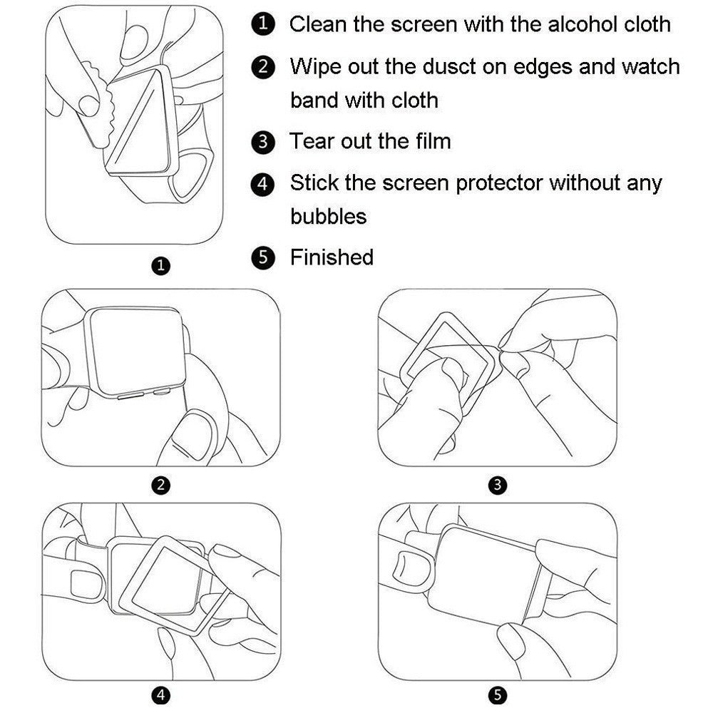 Apple Watch Screen Protector Tempered Glass 38–44mm