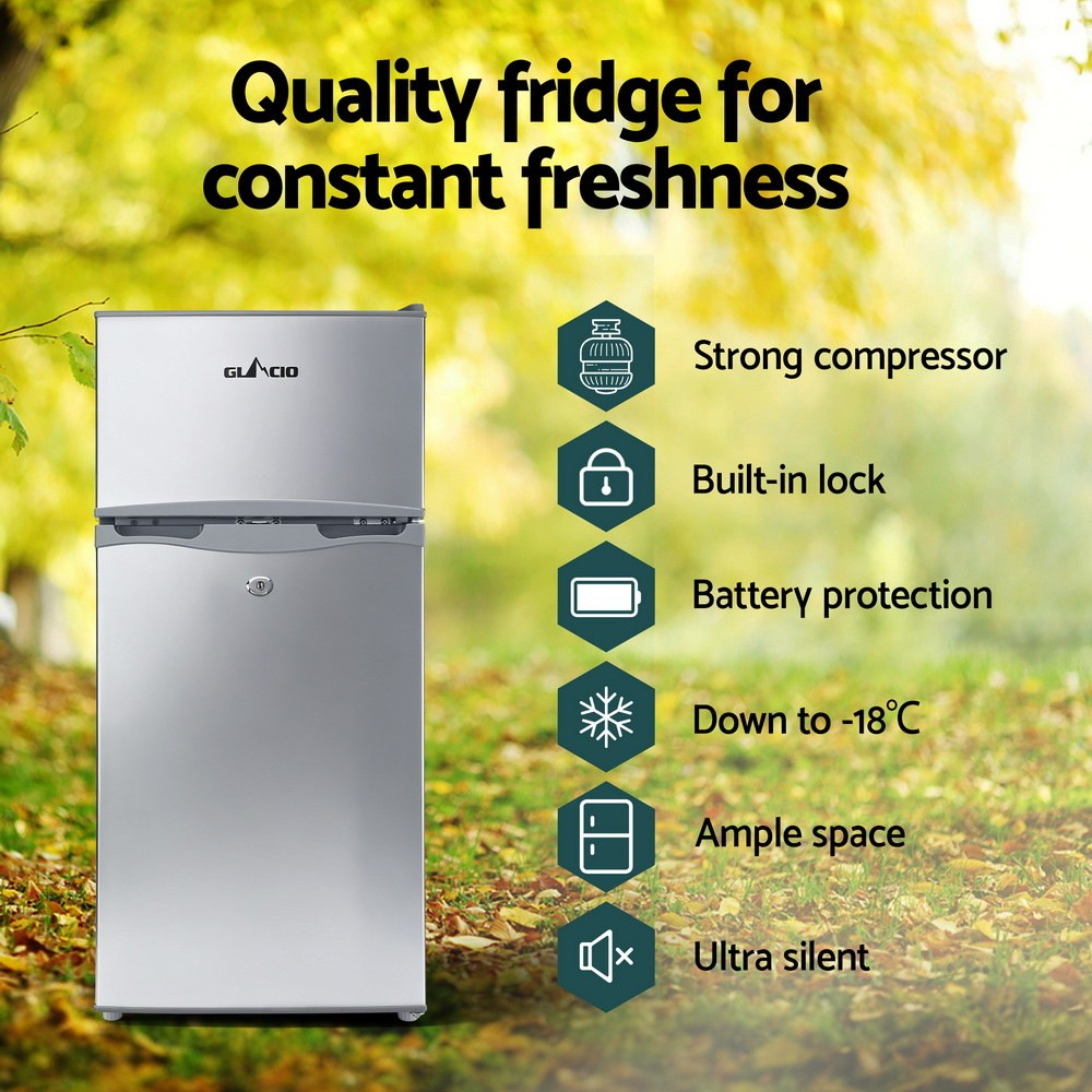 100L Portable Camping Fridge Freezer Upright 12V/24V/240V