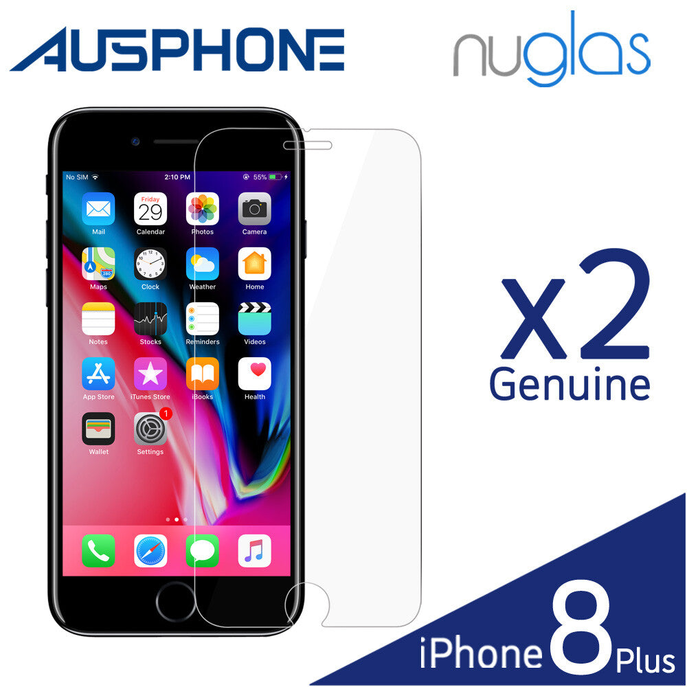 2x Tempered Glass Screen Protector for iPhone
