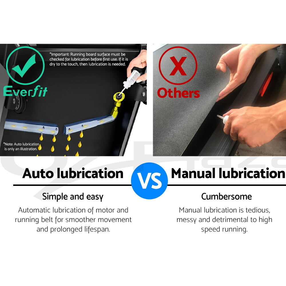 Electric Treadmill Auto Incline Home Gym Fitness 450mm