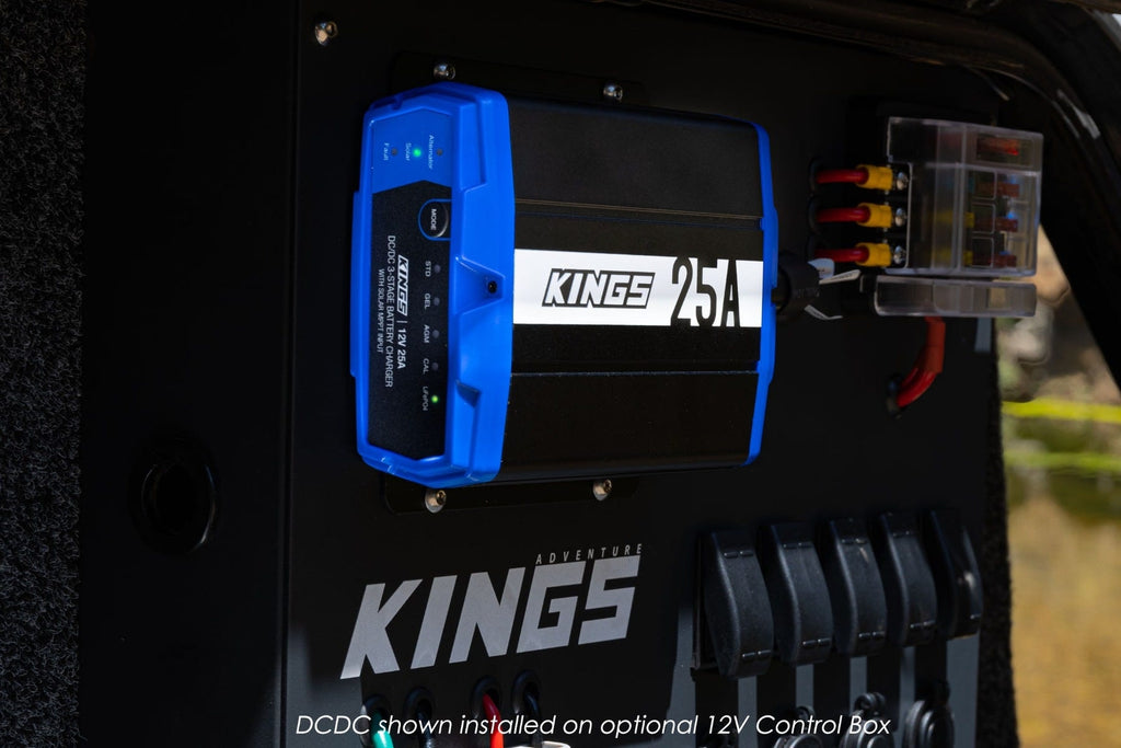Kings 25A DC DC Charger MPPT Solar Regulator Lithium Compatible 12/24V Input