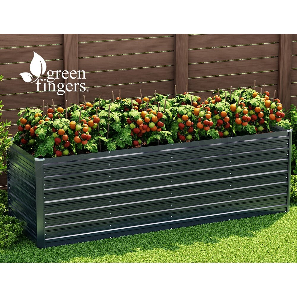 Raised Garden Bed Planter Box Galvanised 240x80x77cm