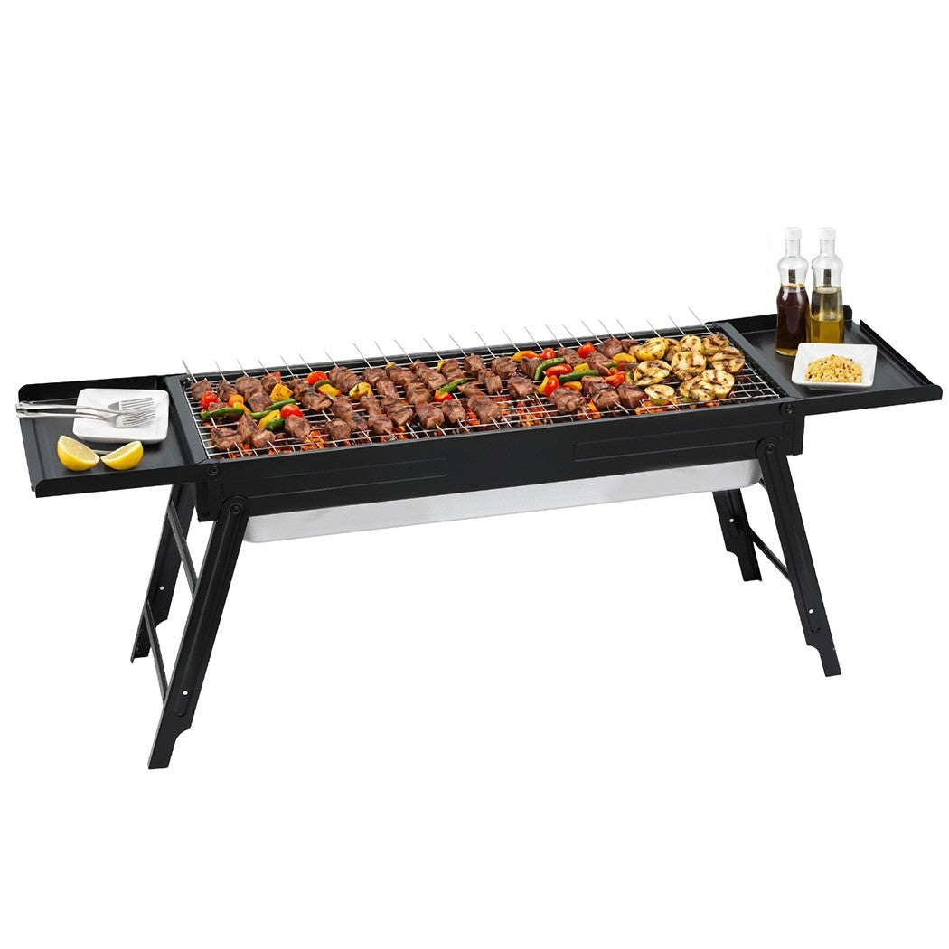 89cm BBQ Grill Charcoal Smoker Foldable