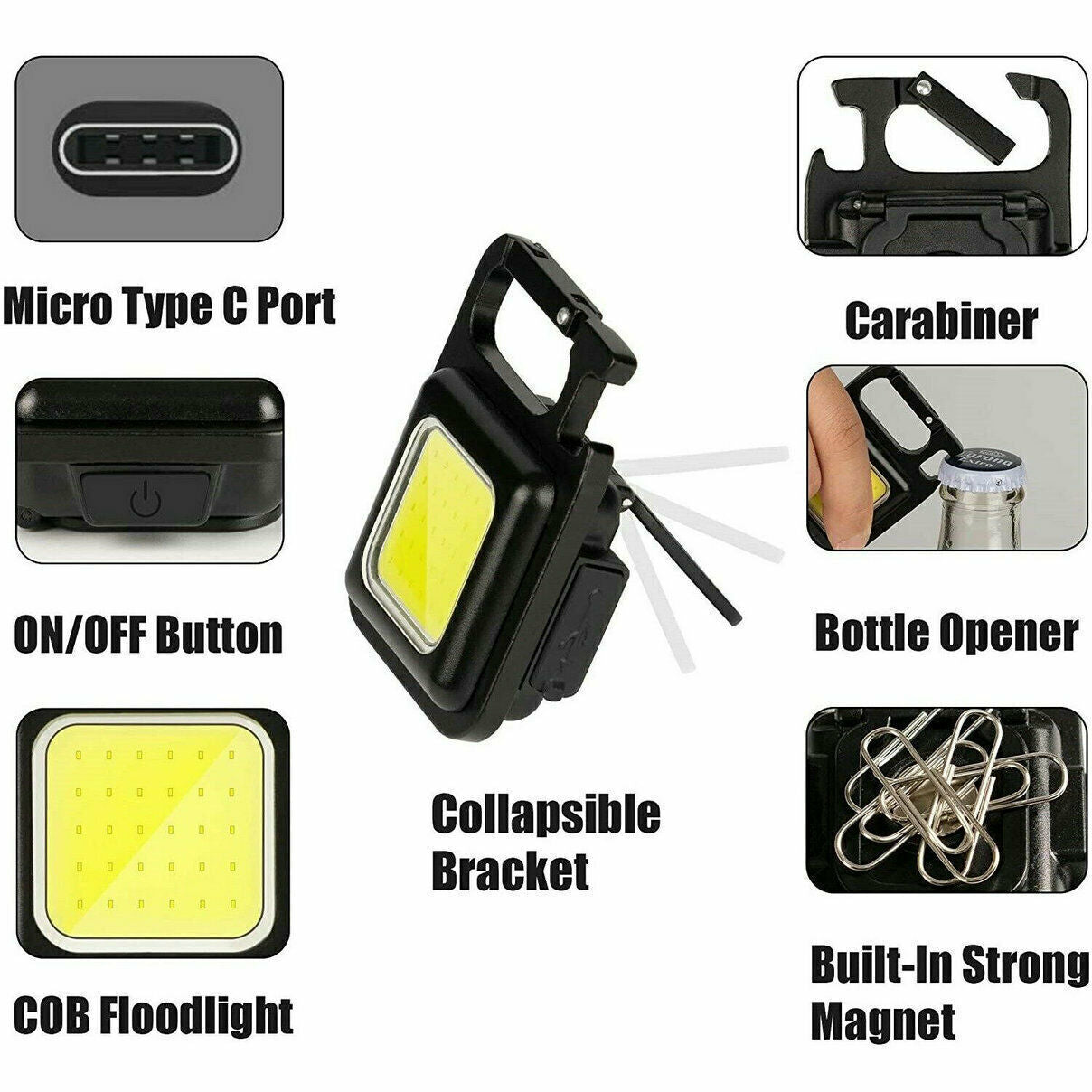 Waterproof COB LED Headlight – Motion Sensor for Running, Fishing & Travel