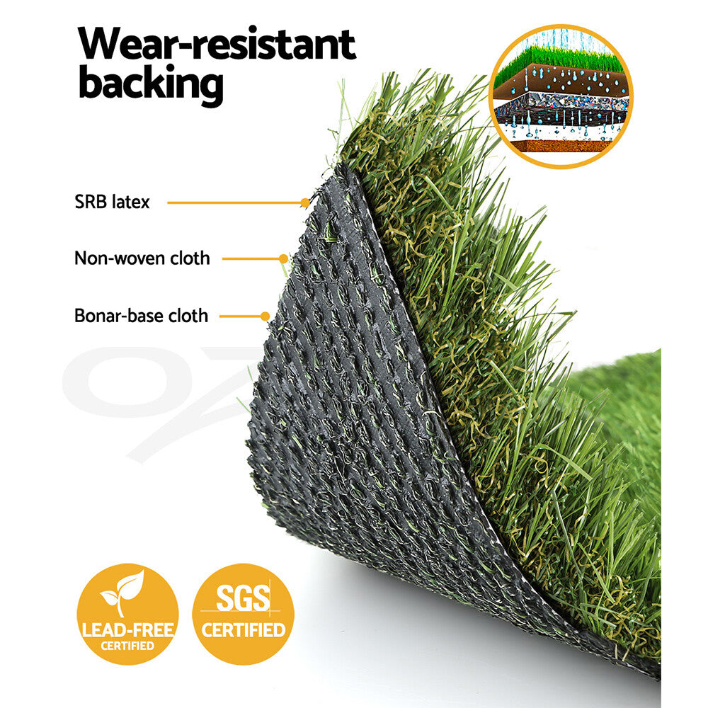 Turf 40mm Artificial Grass Synthetic Lawn 2x5m 4-Colour