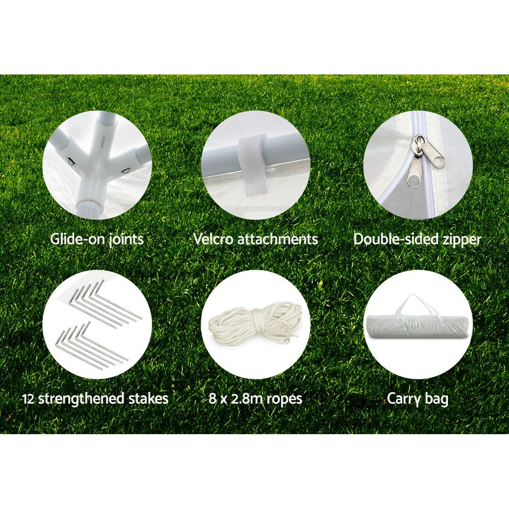 Marquee 3x9 Wedding Party Camping Tent Outdoor White