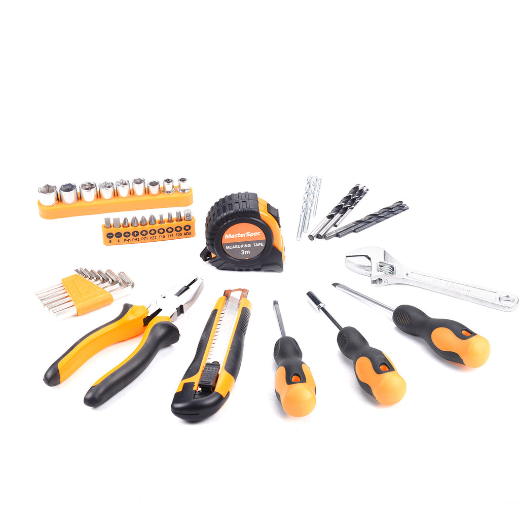 47pc 12V Cordless Drill Driver Set – Household Hand Tool Kit with 2 Batteries