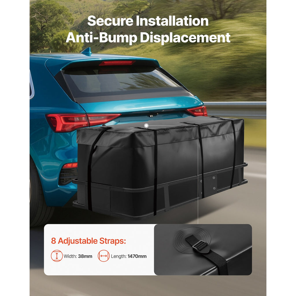 Uimoso Waterproof Hitch Cargo Carrier Bag 118.5 x 51 x 50 cm (12 Cubic Feet)
