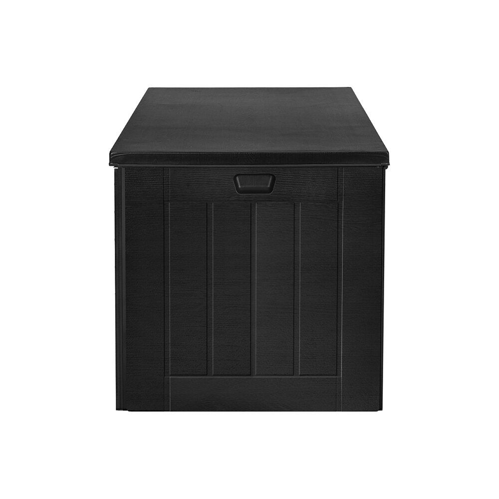 830L Lockable Outdoor Storage Bench Tool Box Black