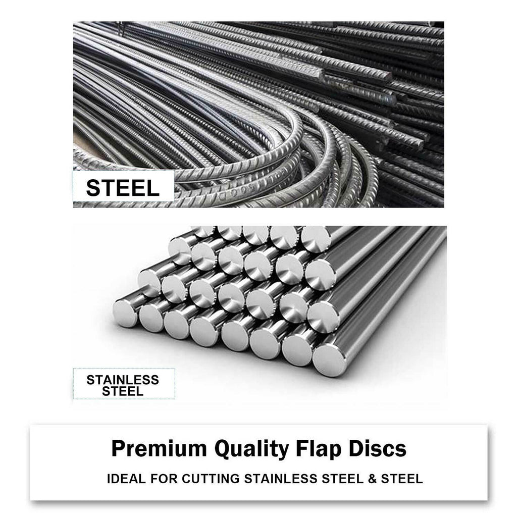 50pc 5" (125mm) Pro Grinding & Cutting Wheels – Steel/Inox Ultra Thin