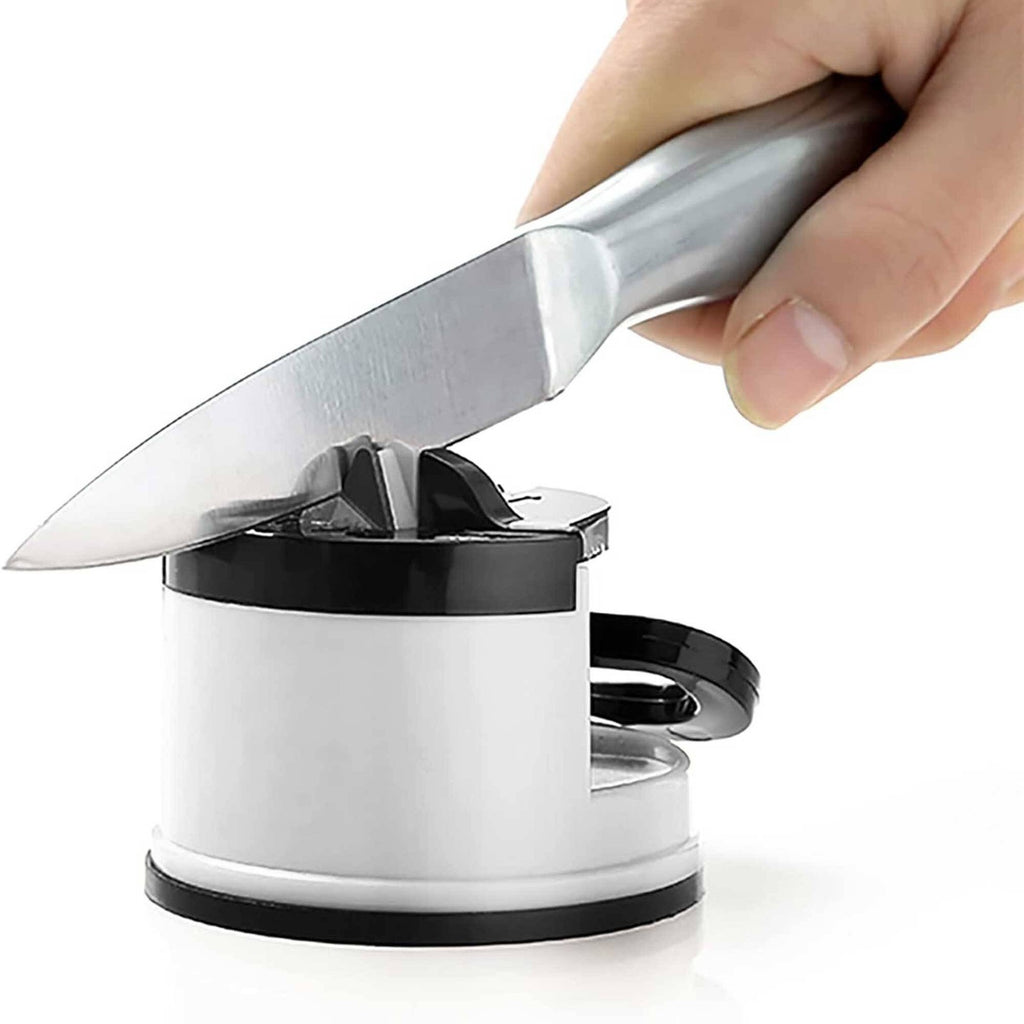 Knife Sharpener Suction Grip for Safe Kitchen Use