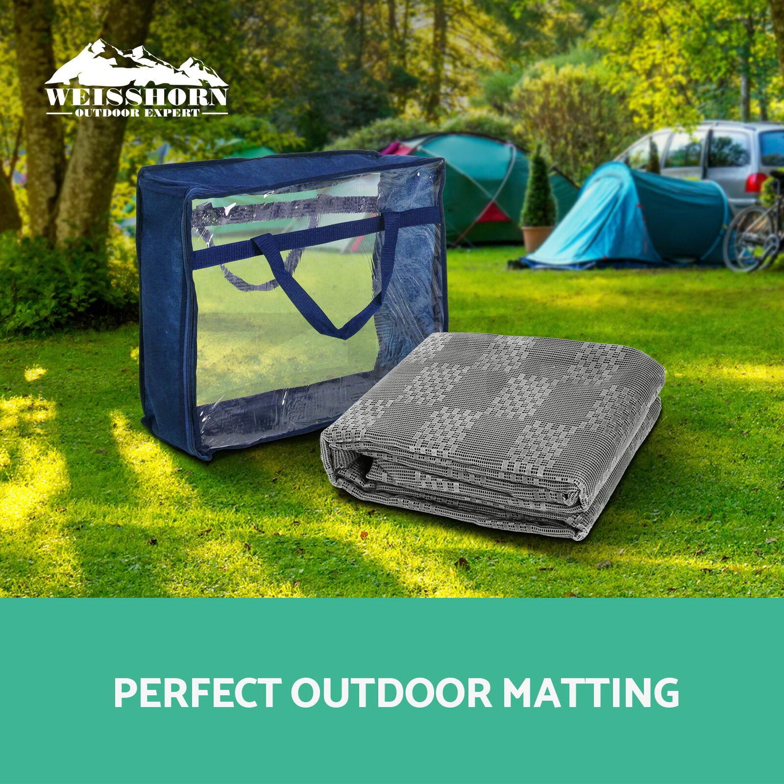5x2.5M Annex Matting 600GSM Floor Mat Mesh Caravan Camping