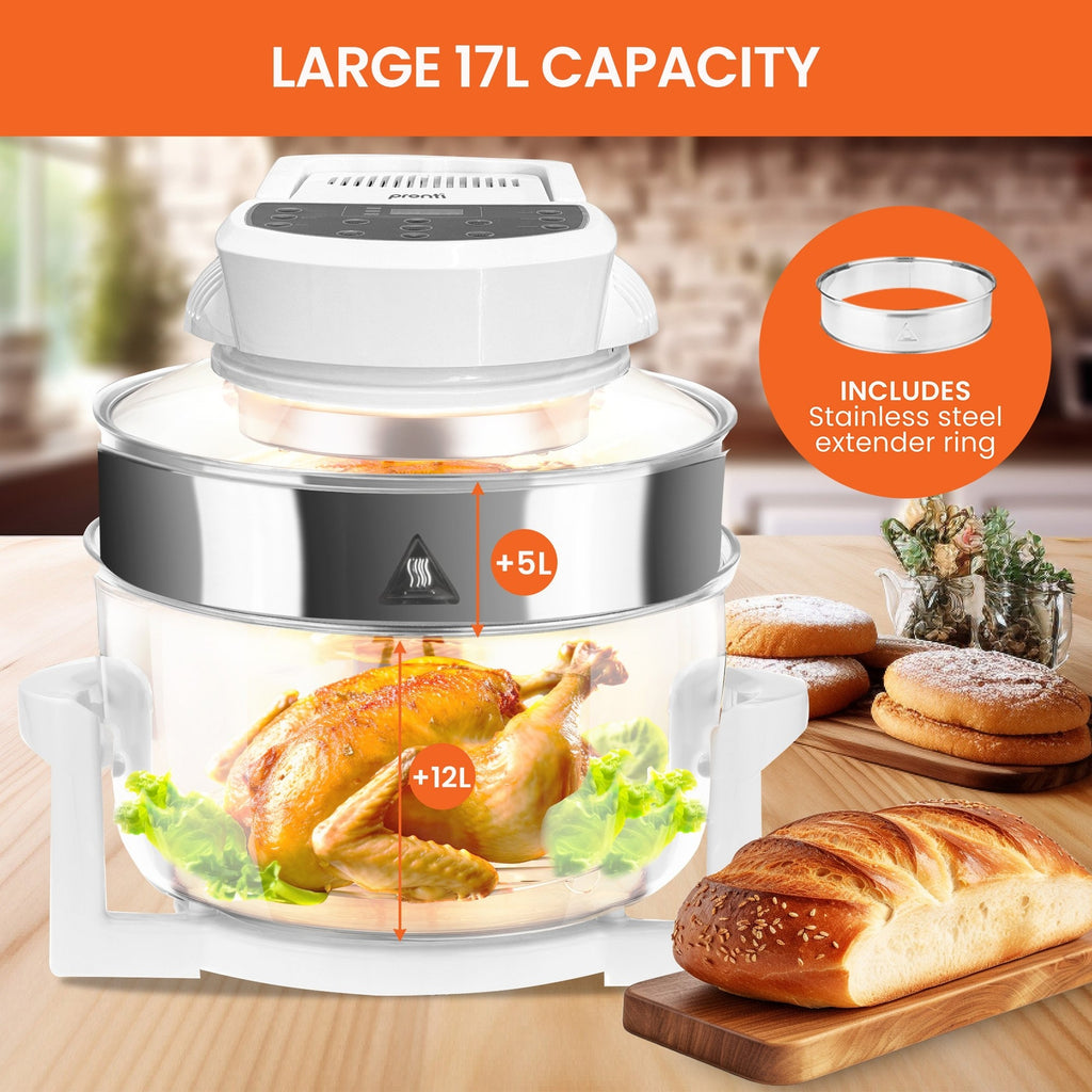 Pronti Digital Convection Oven 17L 1400W Turbo Cooking