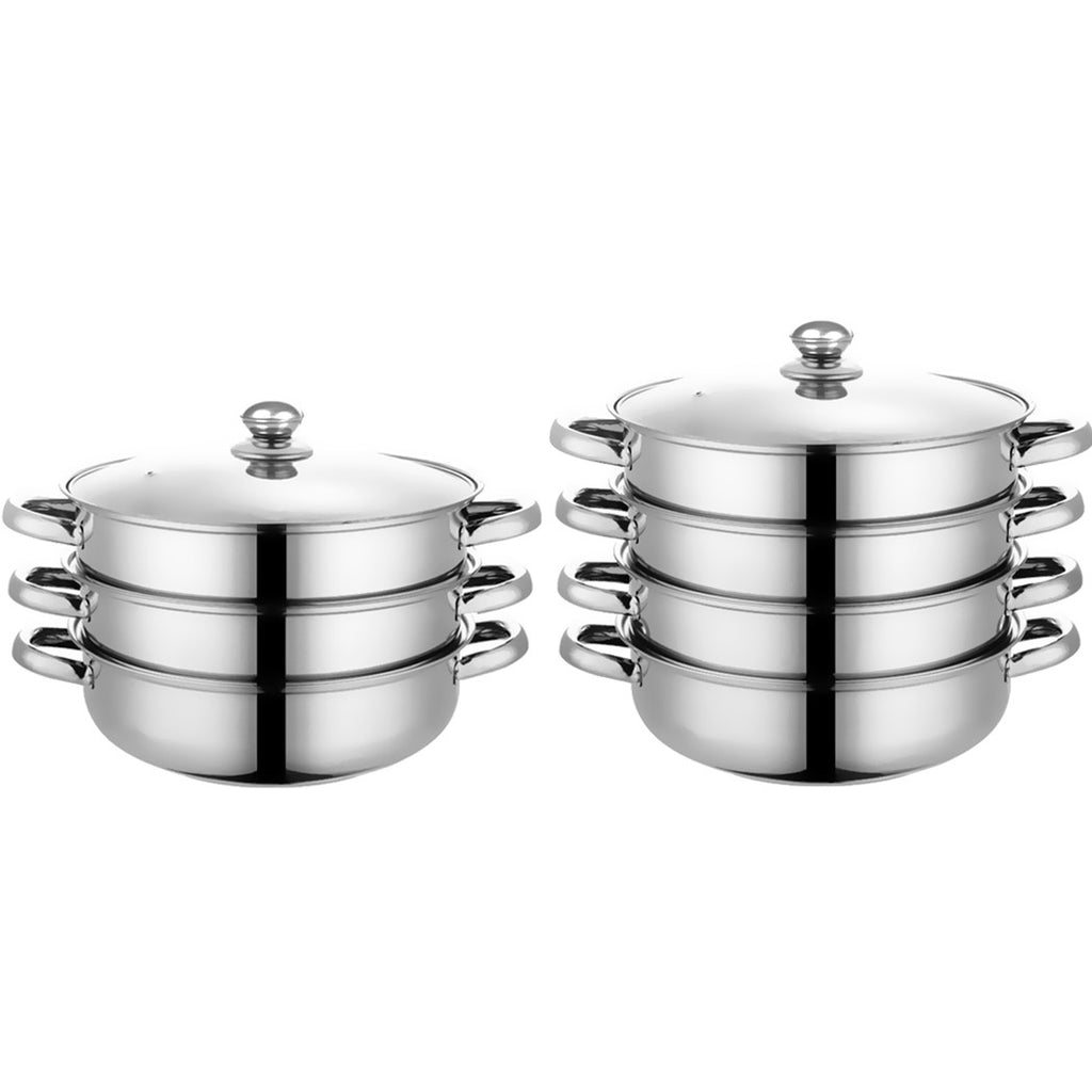 3/4 Tier Steamer Pot – Toque Stainless Steel Kitchen Cookware