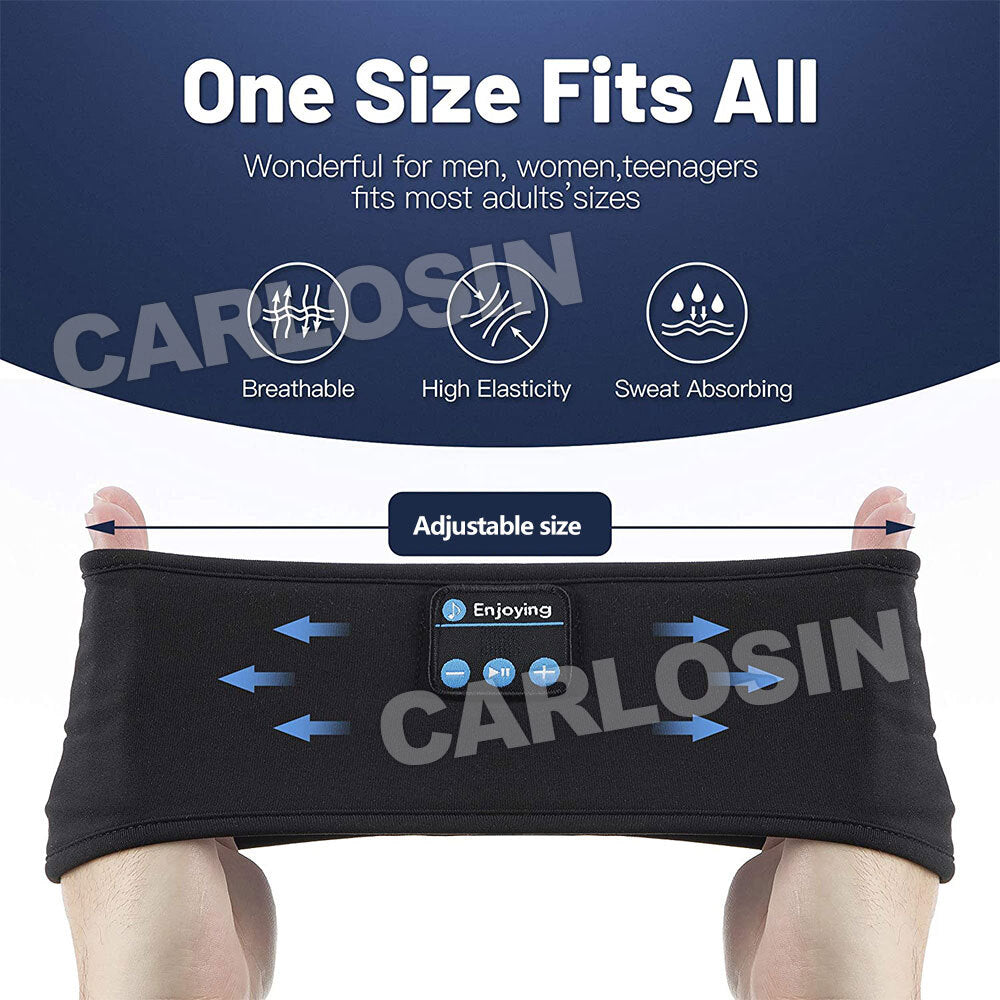 Wireless Bluetooth 5.0 Stereo Headphones Eye Mask Sleep Music Headband