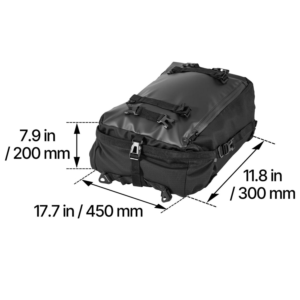 Uimoso Motorcycle Tail Bag Rear Seat Luggage Storage Backpack 30L