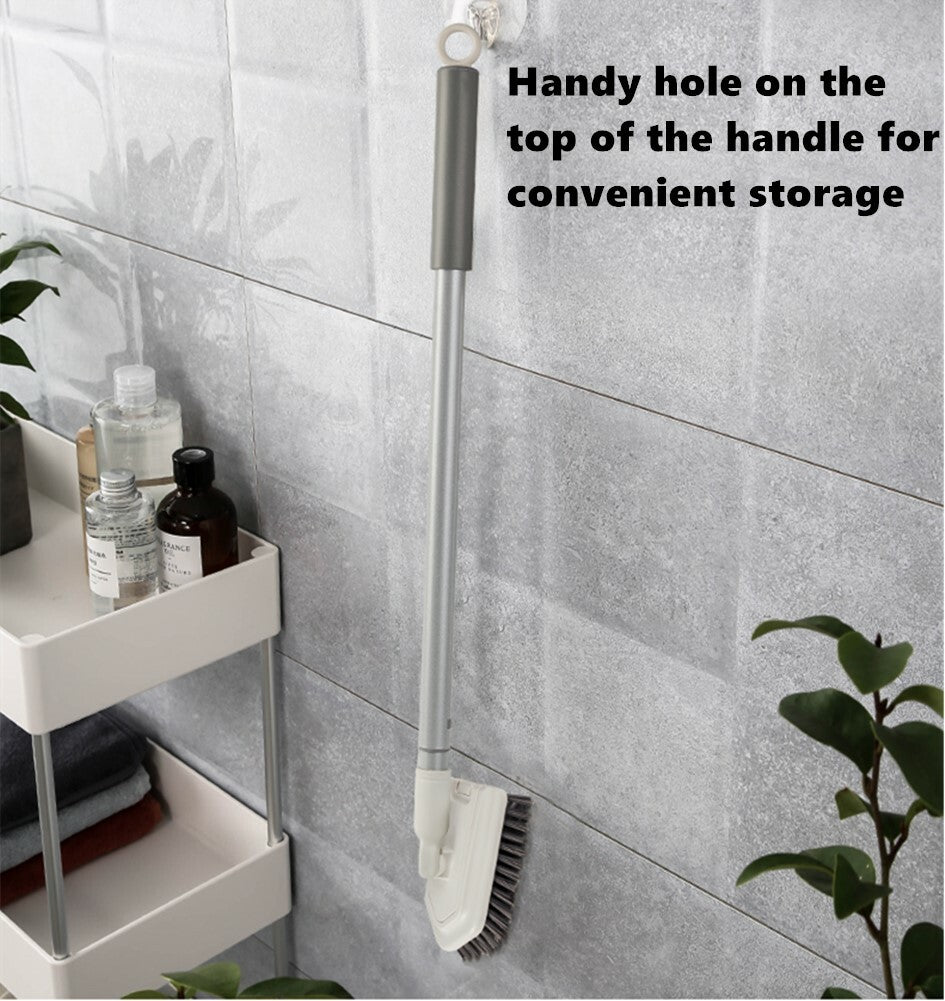 Adjustable Long Handle Floor Brush – Cleaning Tub, Tiles & Glass Walls