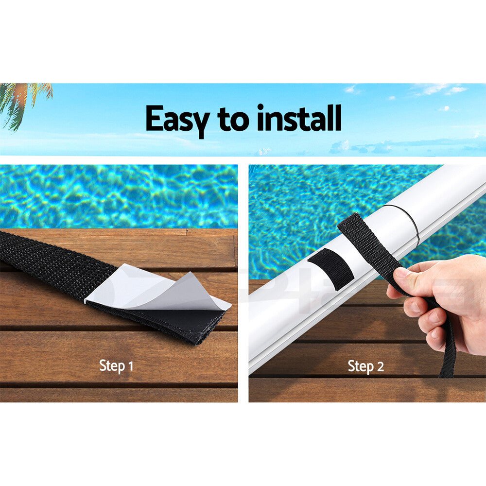 8PCS Pool Cover Roller Attachment Straps Kit Solar Swimming
