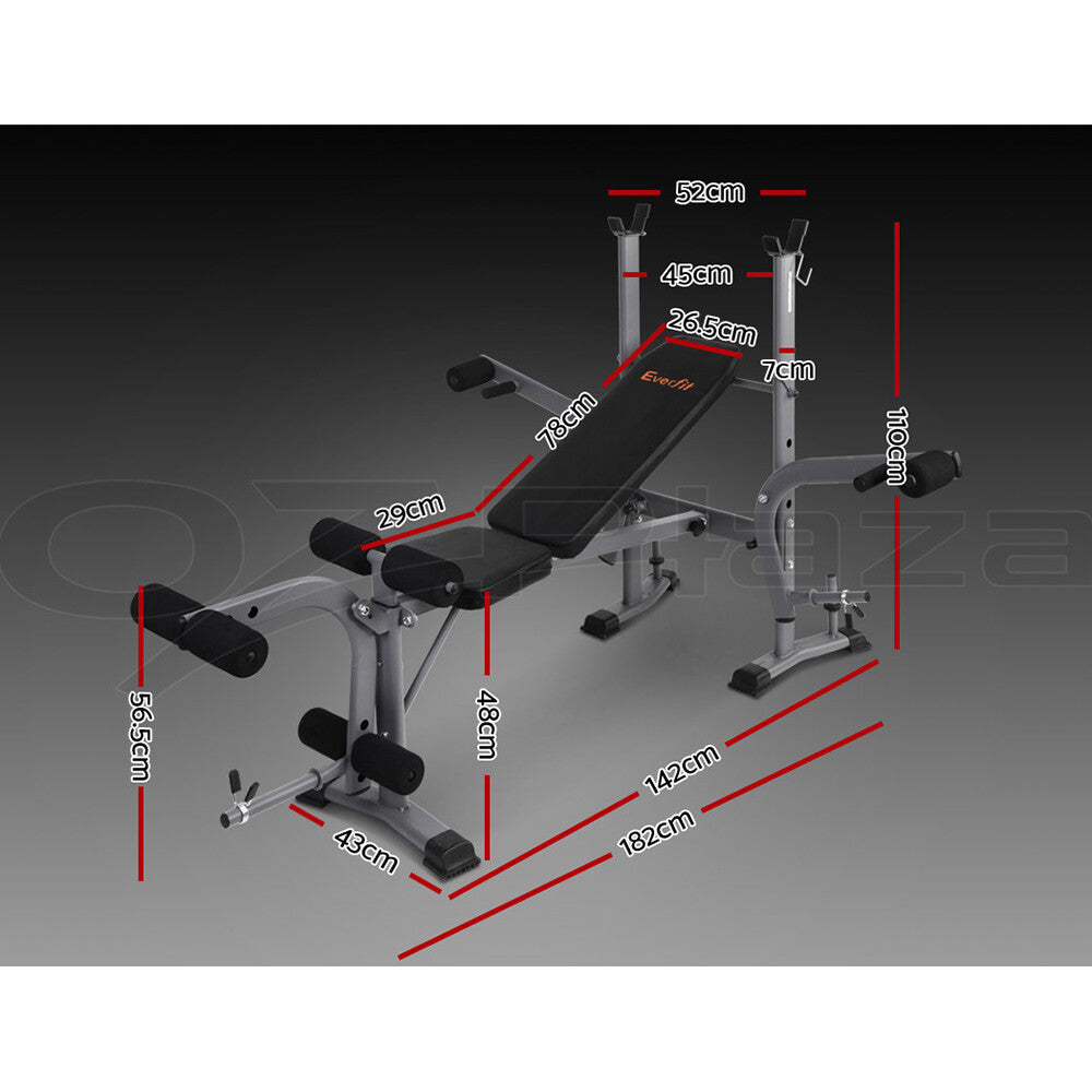 8-in-1 Adjustable Weight Bench Gym Equipment