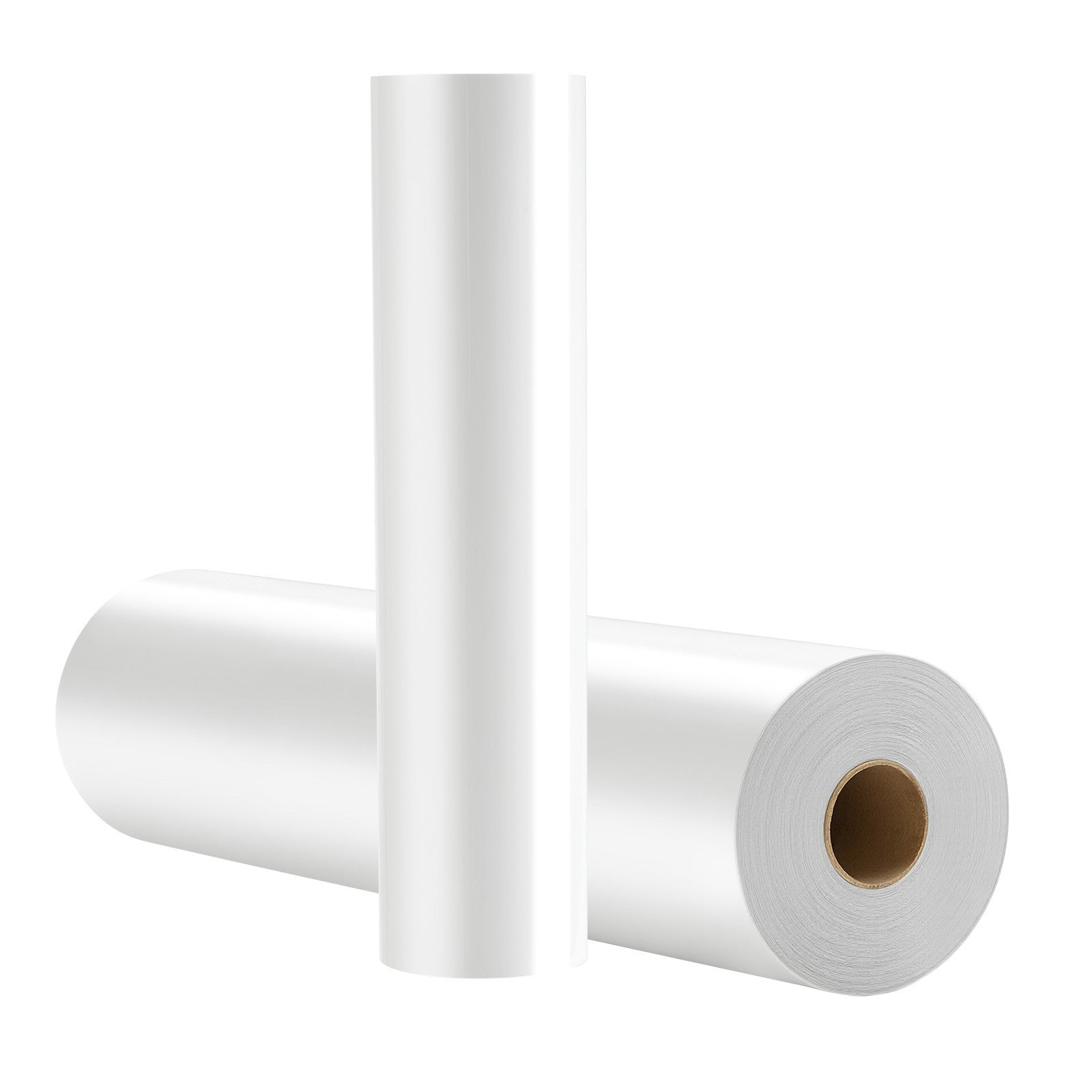 Uimoso Heat Transfer Vinyl Roll 12inx50ft Glossy White for Iron-On Applications