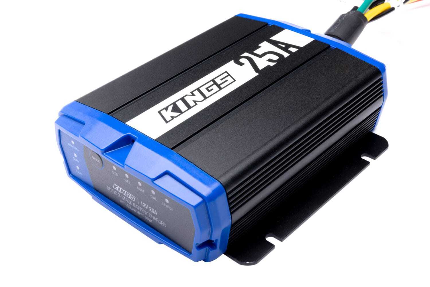 Kings 25A DC DC Charger MPPT Solar Regulator Lithium Compatible 12/24V Input