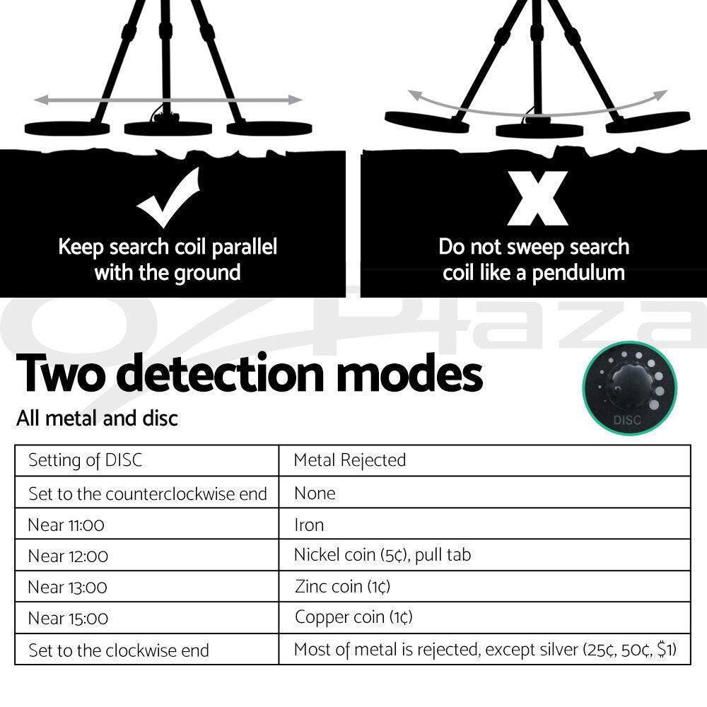 160mm Metal Detector Deep Sensitive Waterproof Gold Treasure Hunter