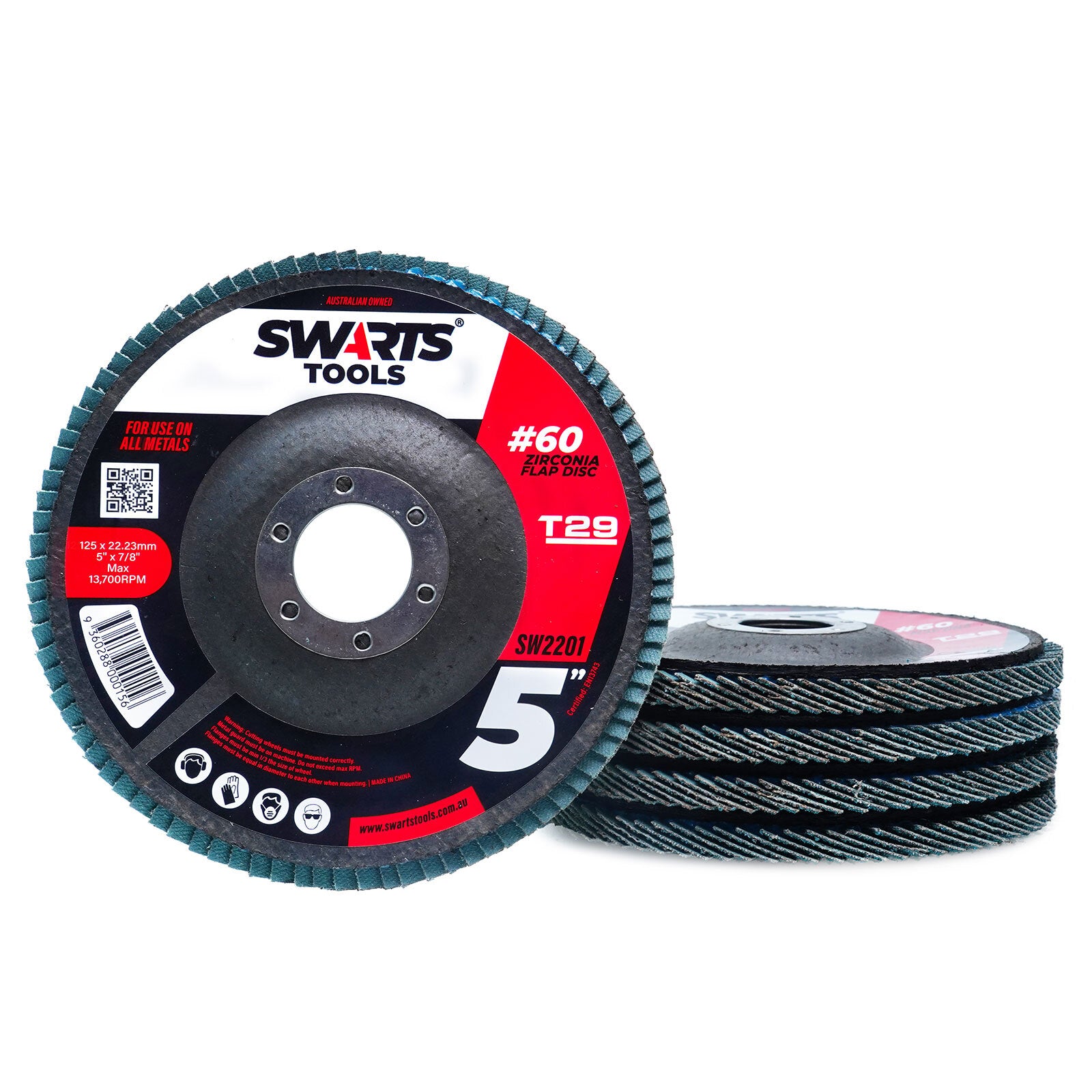 5" 125mm Zirconia Flap Disc – Grinder Sanding Disk for Metal