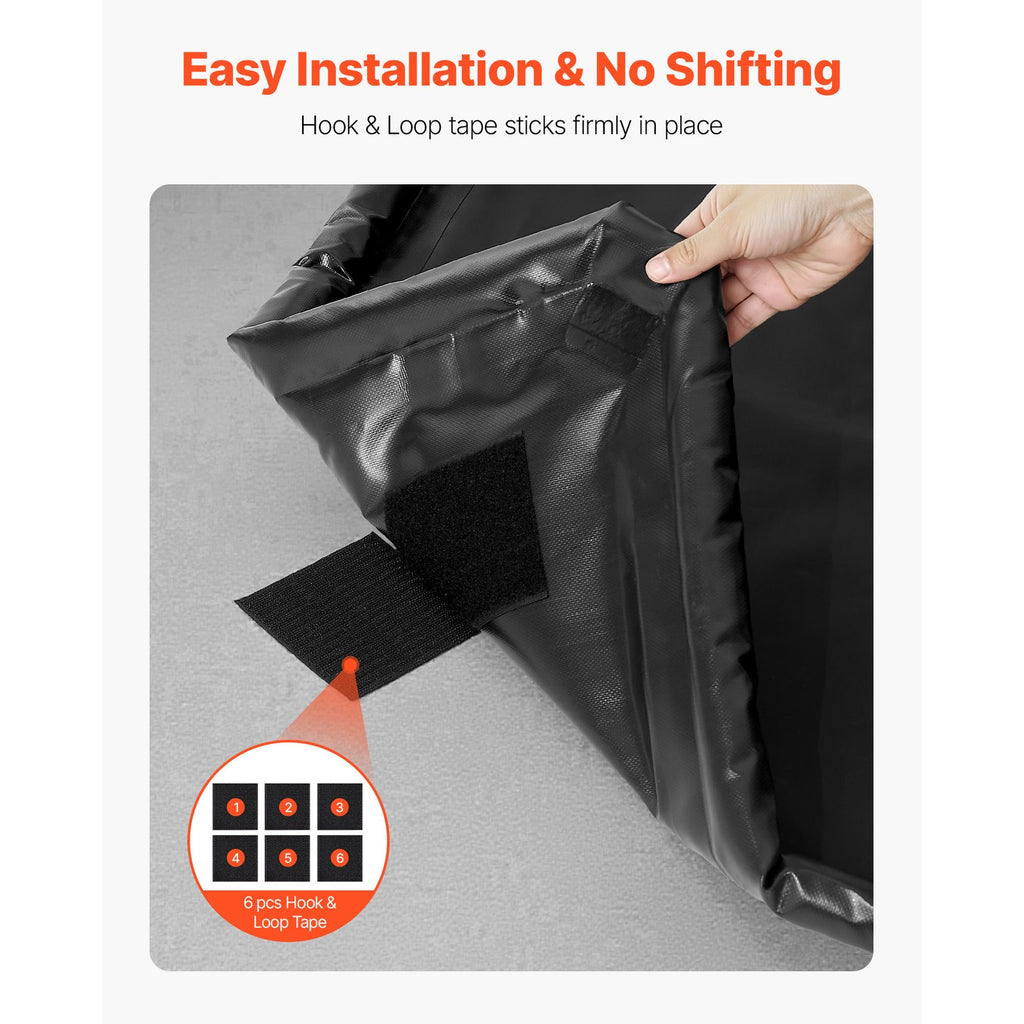 Uimoso Containment Mat with Non-Slip Surface, Waterproof, 2.4x5.5m, Raised Edges