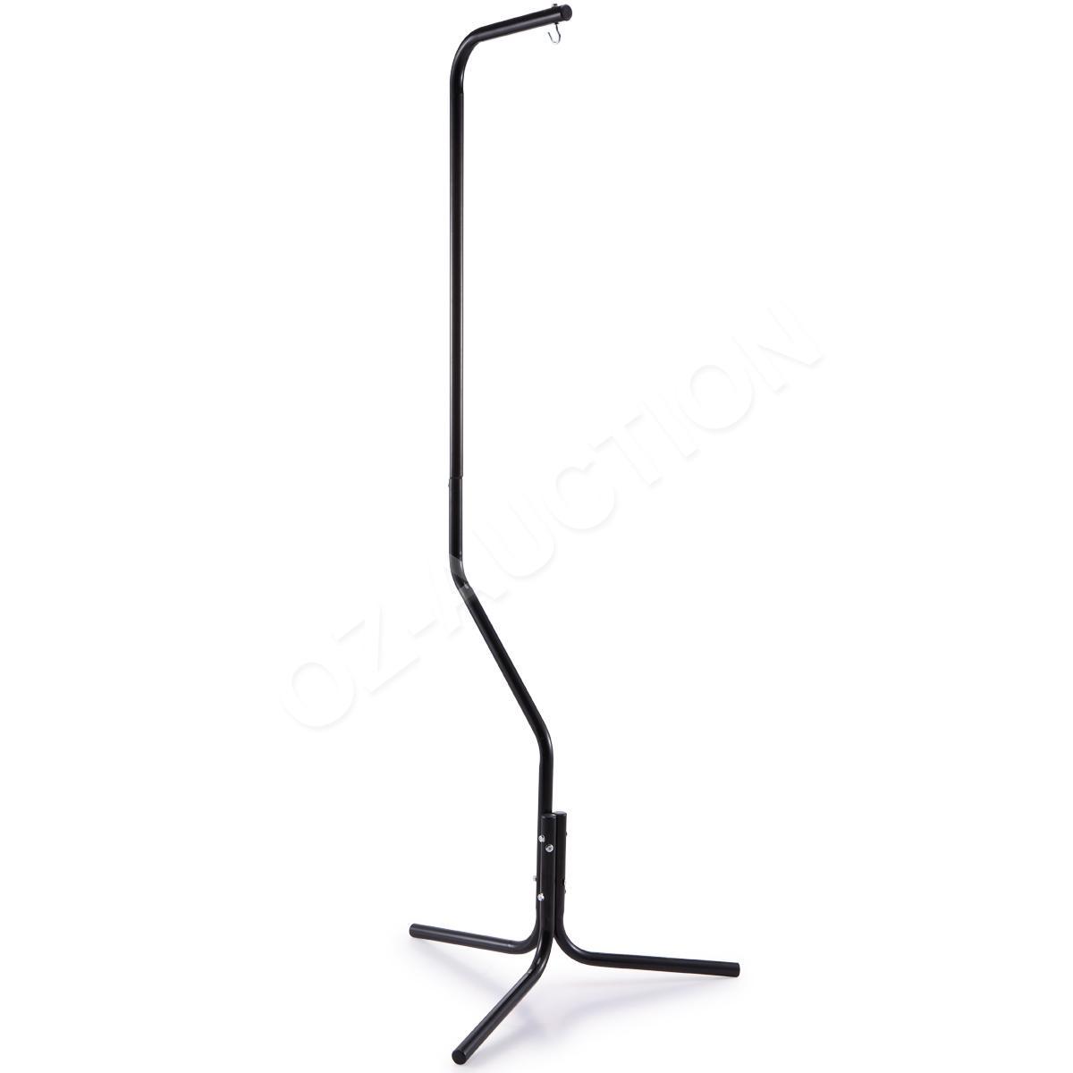 162cm Black Iron Tube Bird Cage Hanger Stand with 3-Leg Support