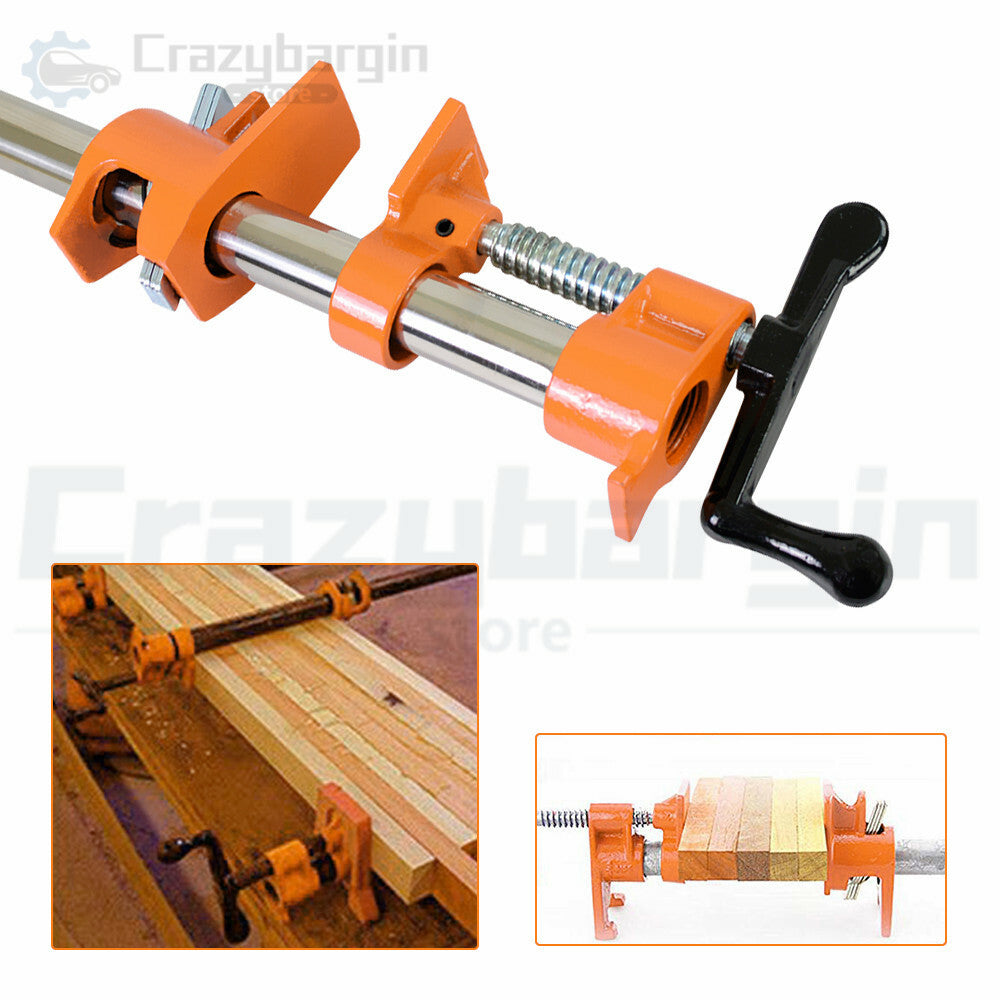 3/4" Gluing Pipe Clamp 4pc – Woodworking Vice with Wide Pads